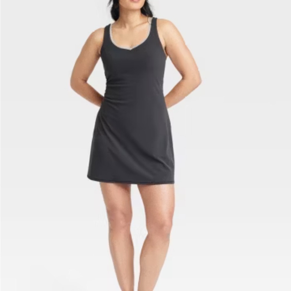 All in Motion Black Mini Dress